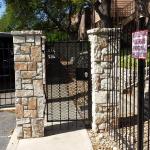 Freshly Painted Entry with Beautiful Columns that really brightened up with a good pressure washing.